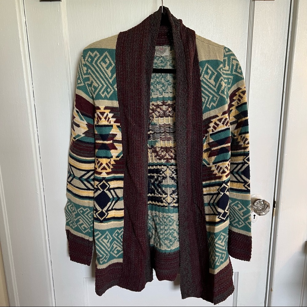 Ecote cardigan cowl neck size M